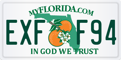 FL license plate EXFF94