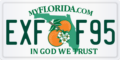 FL license plate EXFF95