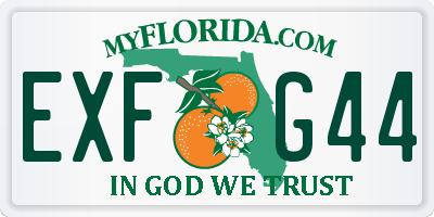 FL license plate EXFG44