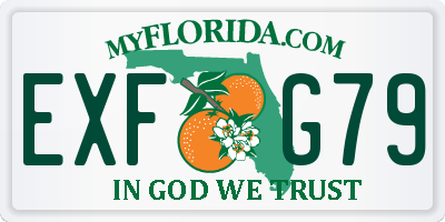 FL license plate EXFG79