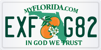 FL license plate EXFG82