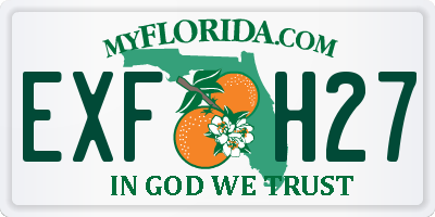 FL license plate EXFH27