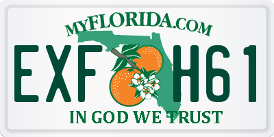 FL license plate EXFH61
