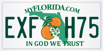 FL license plate EXFH75