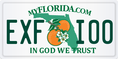 FL license plate EXFI00