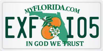 FL license plate EXFI05