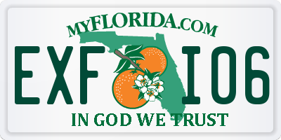 FL license plate EXFI06