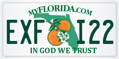 FL license plate EXFI22