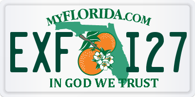 FL license plate EXFI27