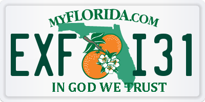 FL license plate EXFI31