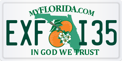 FL license plate EXFI35