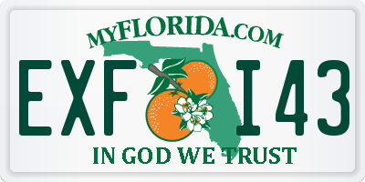 FL license plate EXFI43