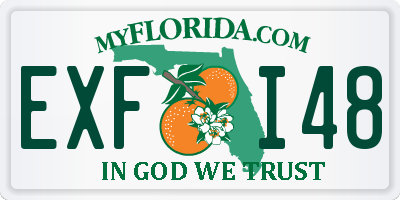 FL license plate EXFI48