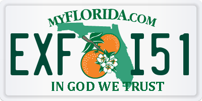 FL license plate EXFI51