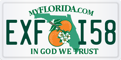 FL license plate EXFI58
