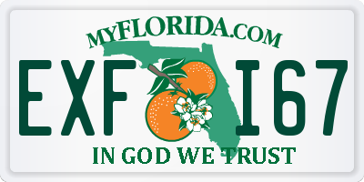 FL license plate EXFI67