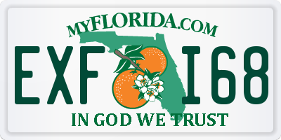 FL license plate EXFI68