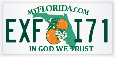 FL license plate EXFI71