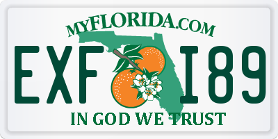 FL license plate EXFI89