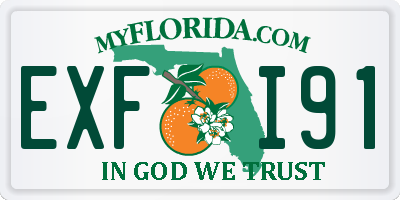 FL license plate EXFI91