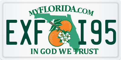 FL license plate EXFI95