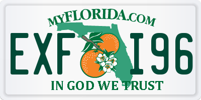 FL license plate EXFI96