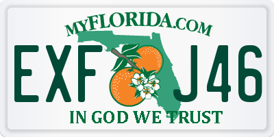 FL license plate EXFJ46