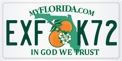 FL license plate EXFK72