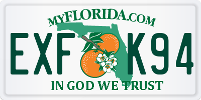 FL license plate EXFK94