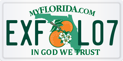 FL license plate EXFL07