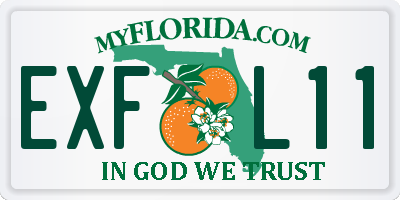 FL license plate EXFL11