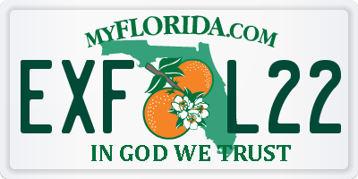 FL license plate EXFL22