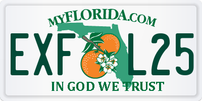 FL license plate EXFL25