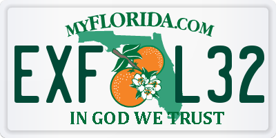 FL license plate EXFL32
