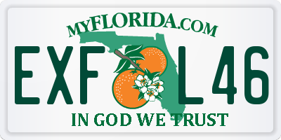 FL license plate EXFL46