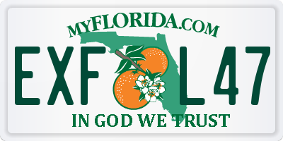 FL license plate EXFL47