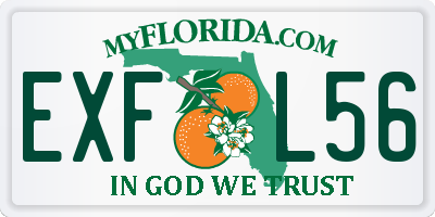 FL license plate EXFL56