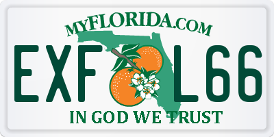 FL license plate EXFL66
