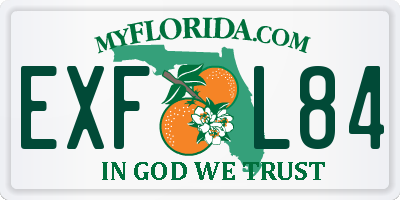 FL license plate EXFL84