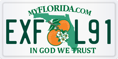 FL license plate EXFL91