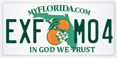 FL license plate EXFM04