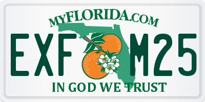 FL license plate EXFM25