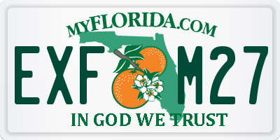 FL license plate EXFM27