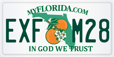 FL license plate EXFM28