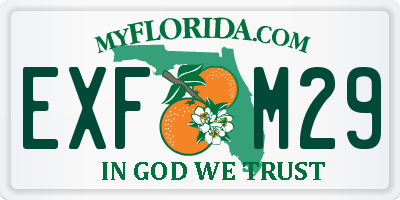 FL license plate EXFM29