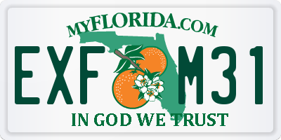 FL license plate EXFM31