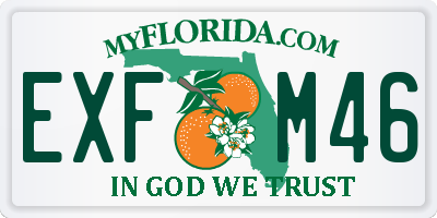 FL license plate EXFM46
