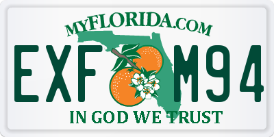 FL license plate EXFM94