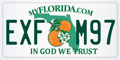 FL license plate EXFM97