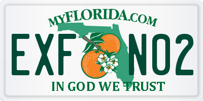 FL license plate EXFN02